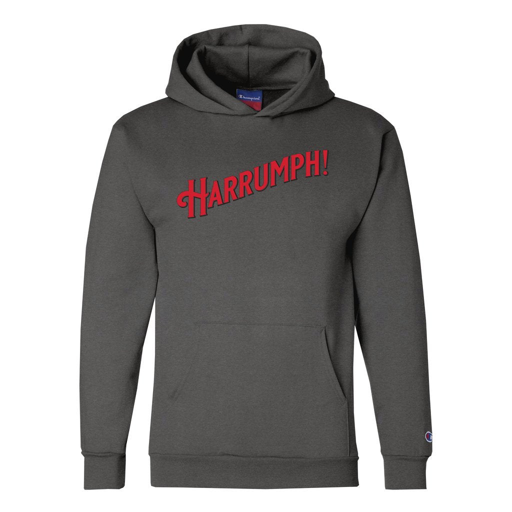 Grey and red online champion hoodie